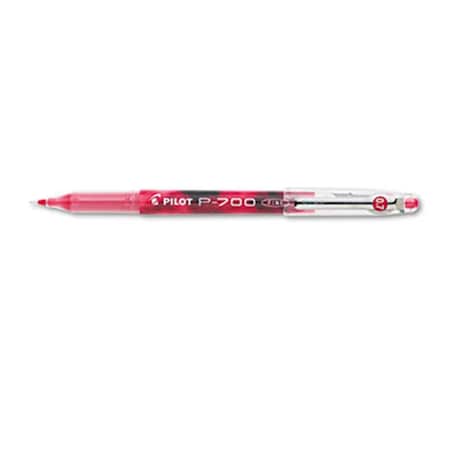 Coolcrafts P-700 Gel Roller Ball Stick Pen- Needle Point- Red Ink- 0.7mm Fine, 12PK CO3337247